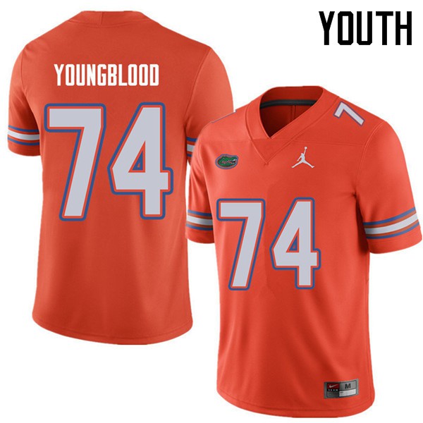 Jordan Brand Youth #74 Jack Youngblood Florida Gators College Football Jersey Orange